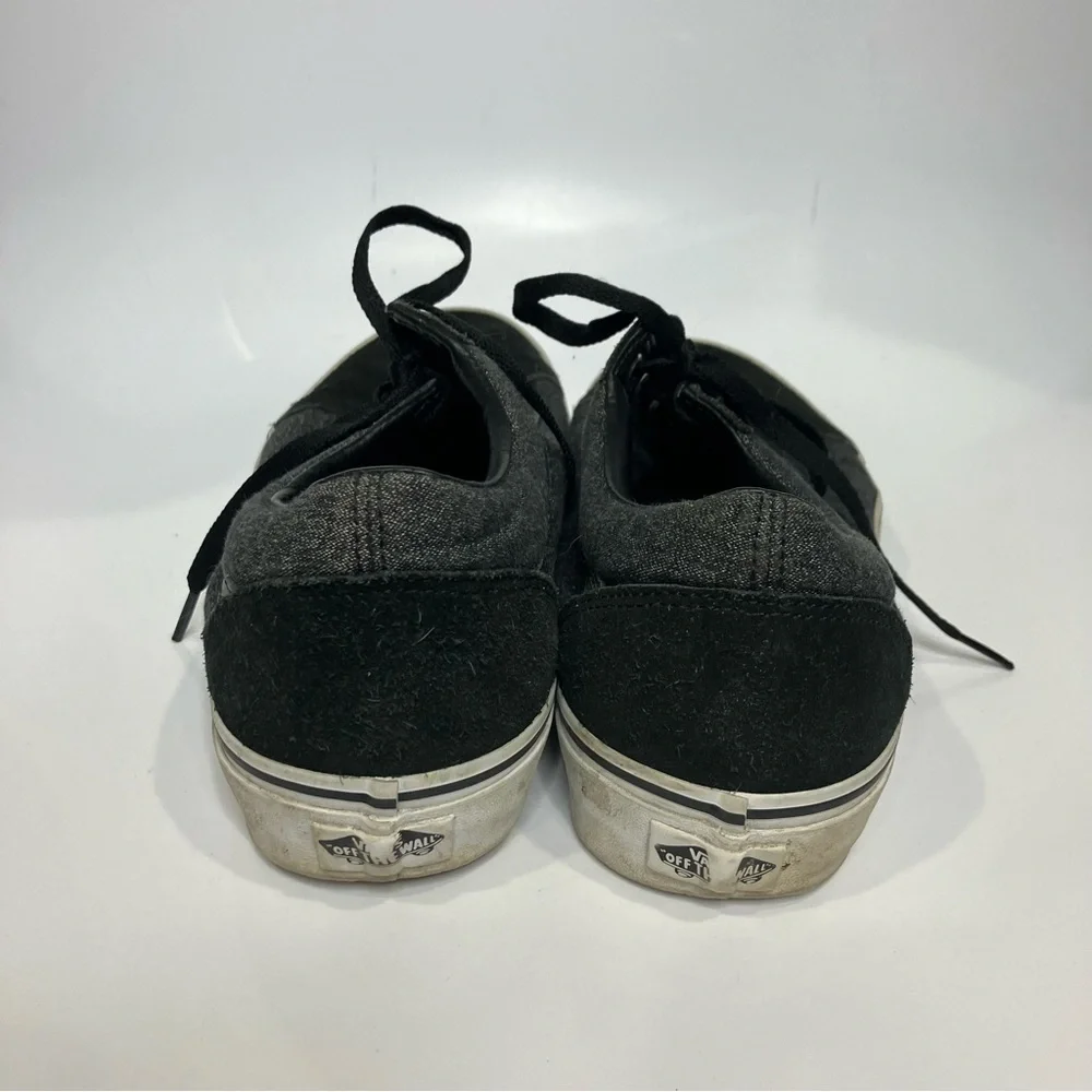 Vans black gray old skool sneakers men's size 11‎